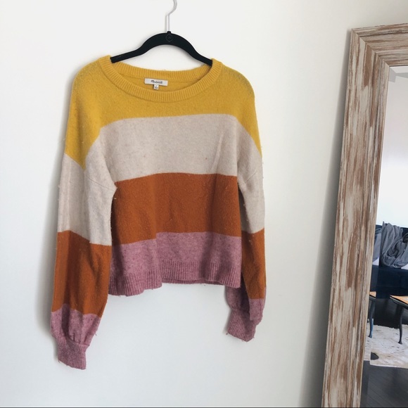 Madewell Sweaters - Madewell stripe pullover sweater